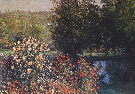 Claude Monet - Rosai nel giardino a Montgeron