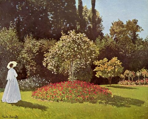Claude Monet - Signora in giardino a Sainte-Adresse