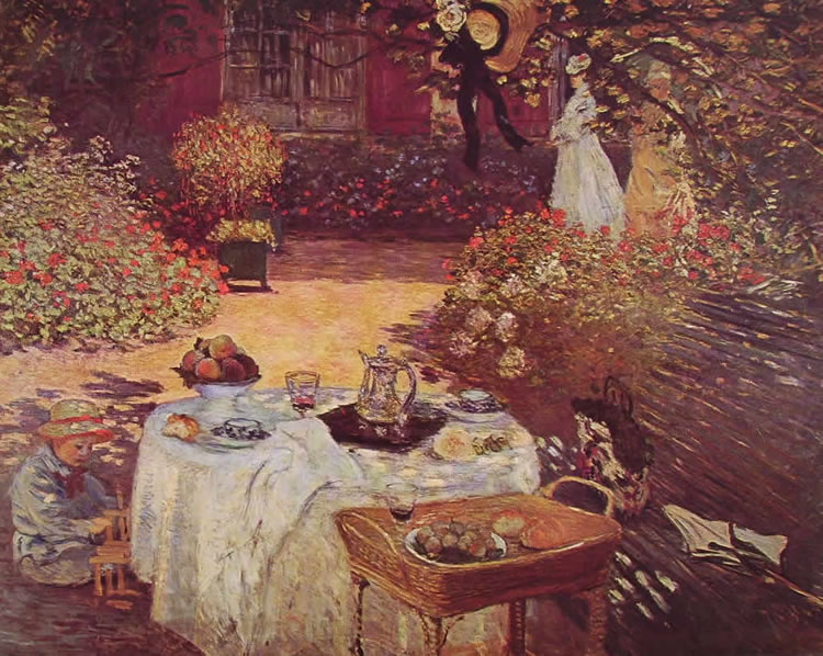 Colazione in giardino di Monet