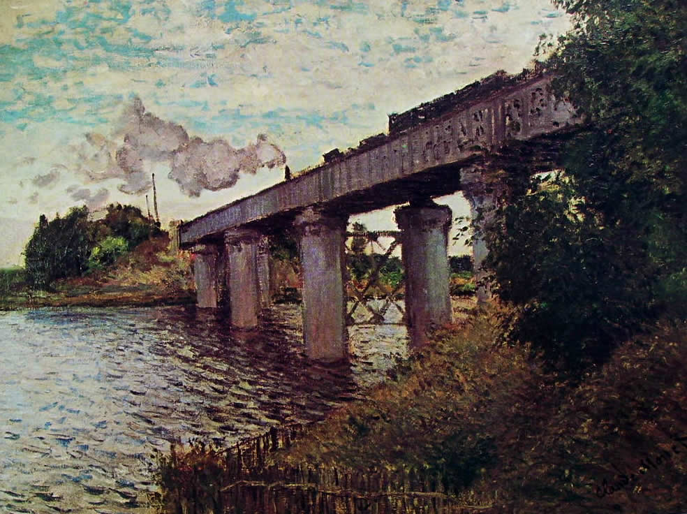 Claude Monet: Il ponte della ferrovia ad Argenteuil