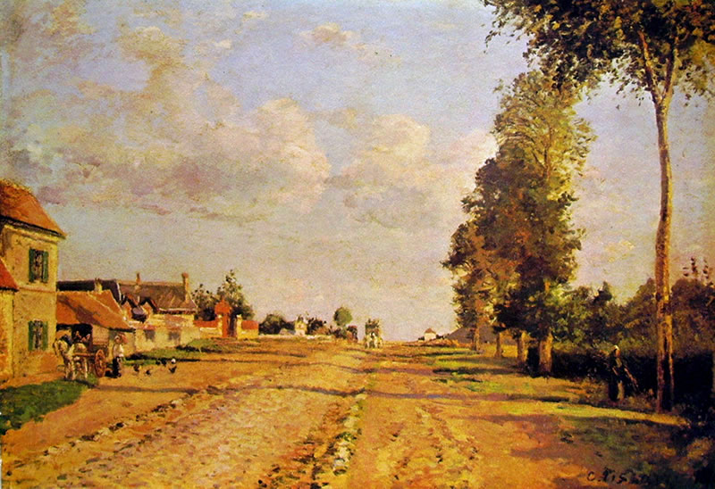 Camille Pissarro: Strada a Rocquencourt