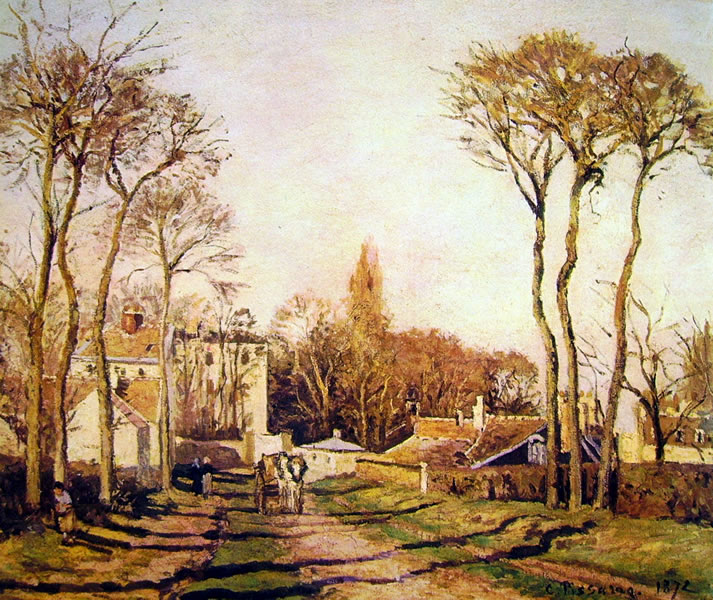 Camille Pissarro: Entrata del villaggio Voisins