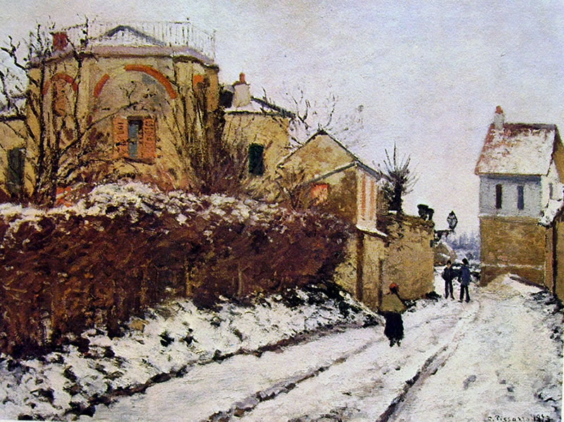 Camille Pissarro: L'inverno a Pontoise