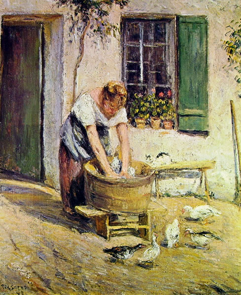 Camille Pissarro: La lavandaia