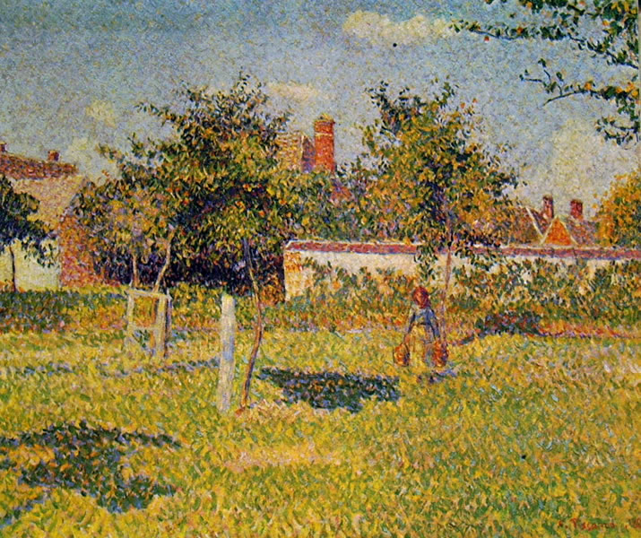 Camille Pissarro: Sole di primavera nel prato a Eragny