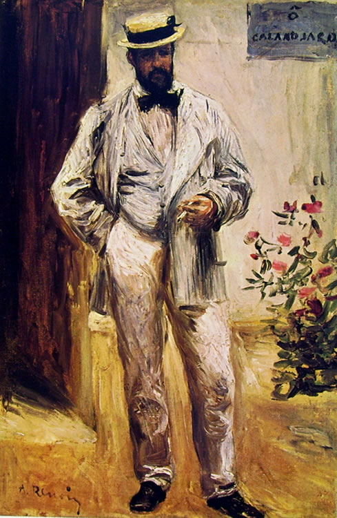 Ritratto di Charles Coeur in giardino di Pierre-Auguste Renoir, 1874, cm. 42 x 30 Museo d'Orsay, Parigi