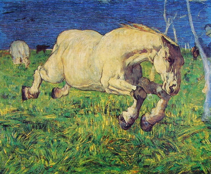 Segantini - Cavallo al galoppo (Milano)