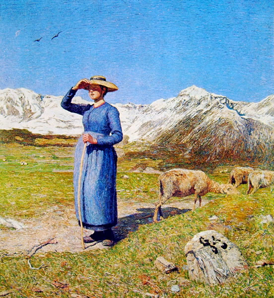 Giovanni Segantini: Mezzogiorno sulle alpi