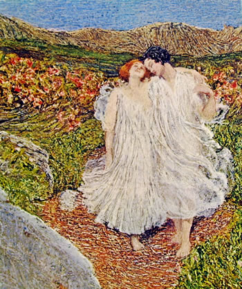 Giovanni Segantini: Particolare dell'amore alle fonti della vita