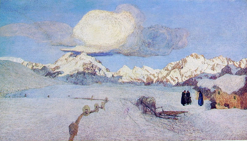 "Il trittico della natura - La morte" di Giovanni Segantini