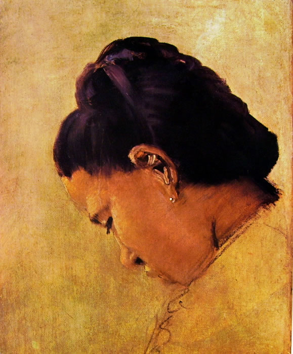 Georges-Pierre Seurat: Testa di giovane donna 