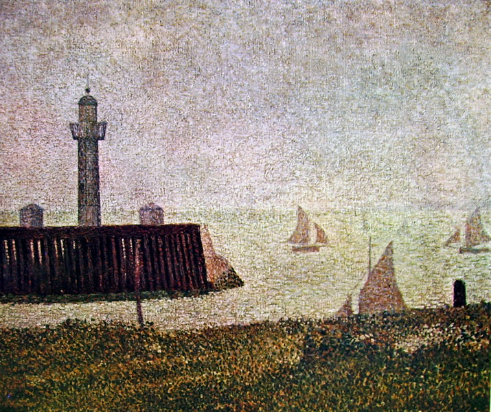 Georges-Pierre Seurat: Il molo a Honfleur