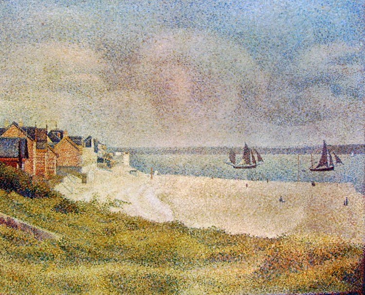 Georges-Pierre Seurat: La veduta di Le Crotoy da Nord,