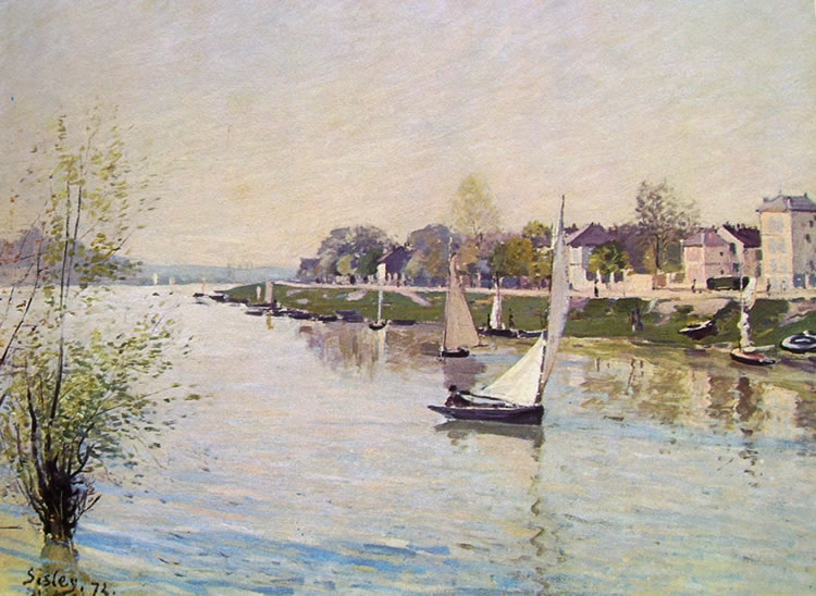 La Senna ad Argenteuil di Sisley