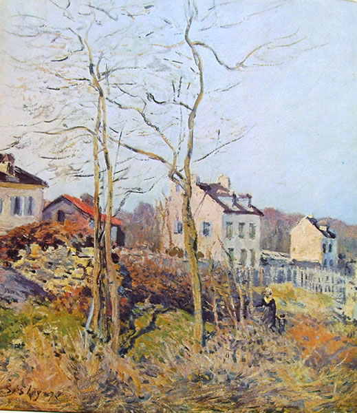 Alfred Sisley: Un angolo di Louveciennes