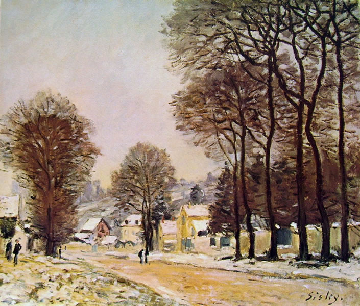 Alfred Sisley: Neve a Louveciennes