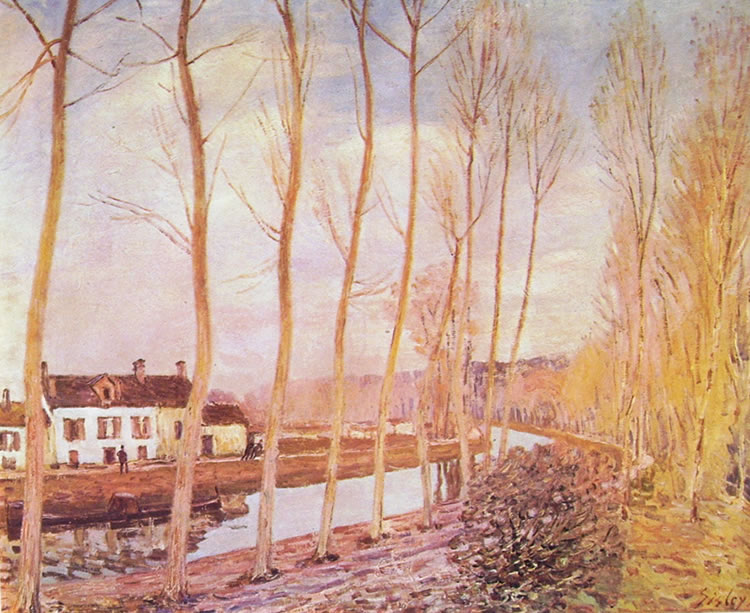 Alfred Sisley: Il canale del Loing