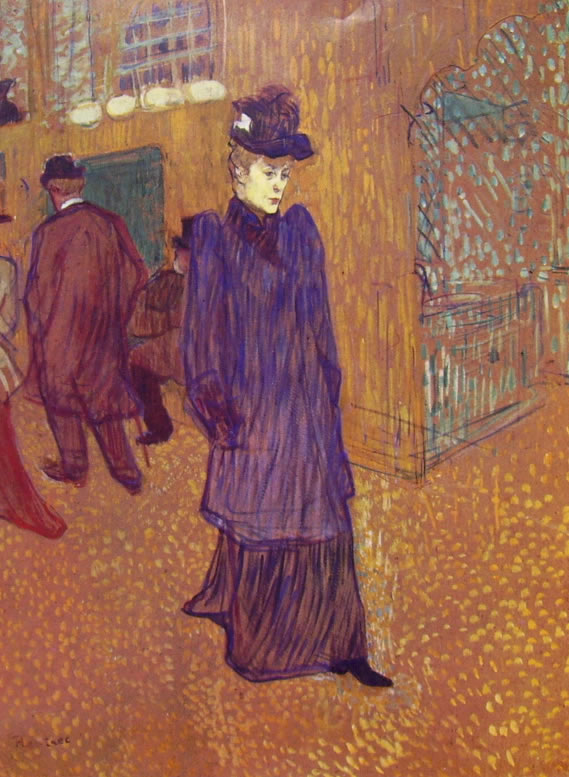 Toulouse-Lautrec: Jane Avril esce dal Moulin Rouge