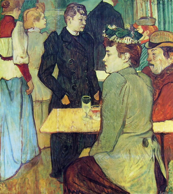 Toulouse-Lautrec: Un angolo del Moulin de la Galette