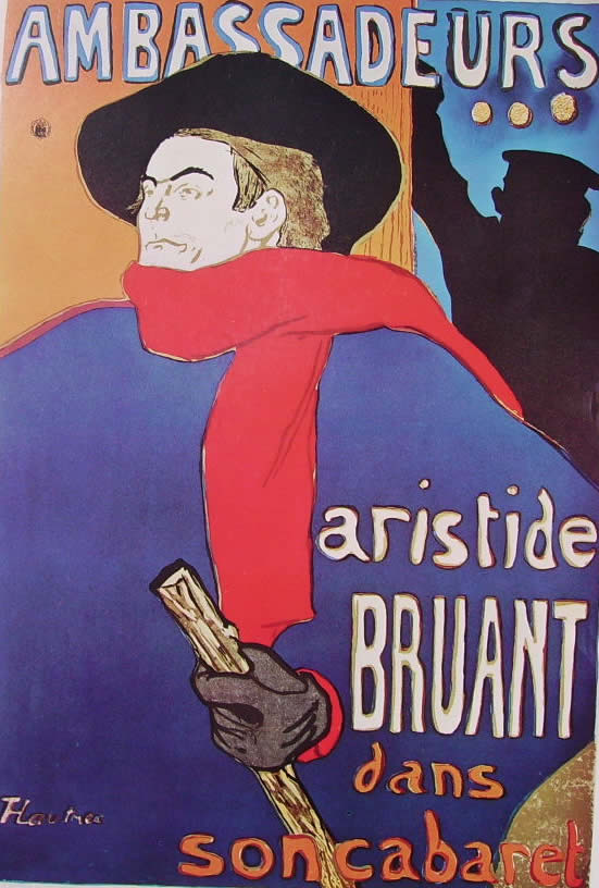 Toulouse-Lautrec: Ambassadeurs - Aristide Bruant