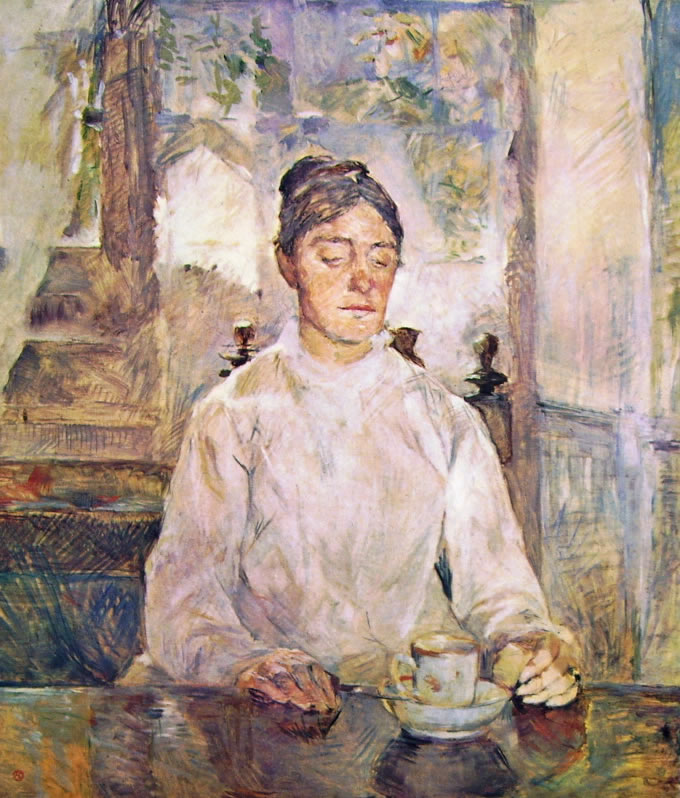 Toulouse-Lautrec: La madre del pittore a colazione