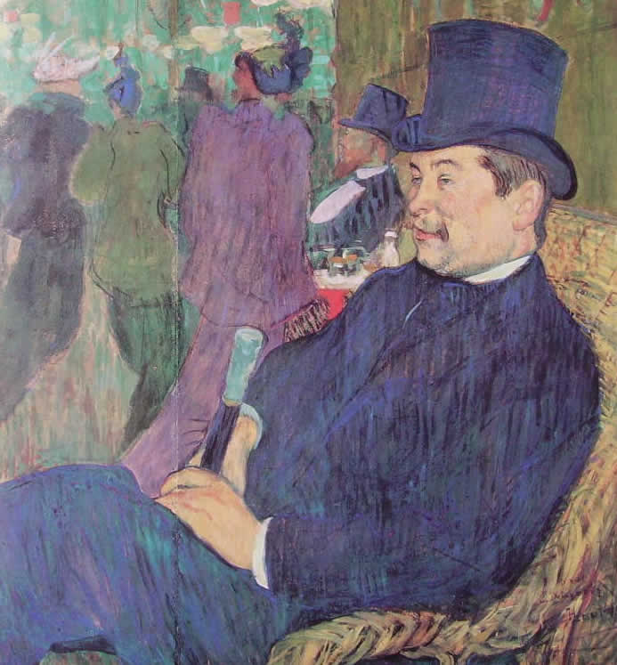 Toulouse-Lautrec: Leon Delaporte al Jardin de Paris