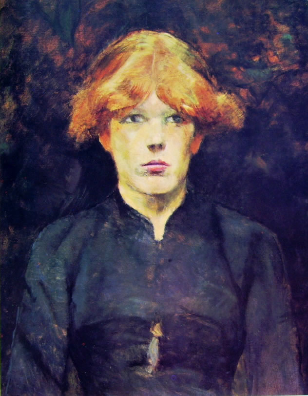 Toulouse-Lautrec: Ritratto di Carmen di fronte