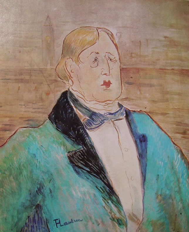 Toulouse-Lautrec: Ritratto di Oscar Wilde