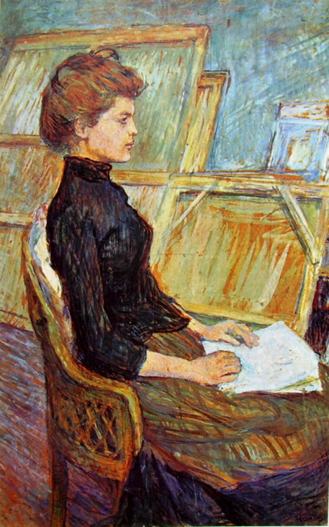 Toulouse-Lautrec: Modella nello studio - Helene Vary