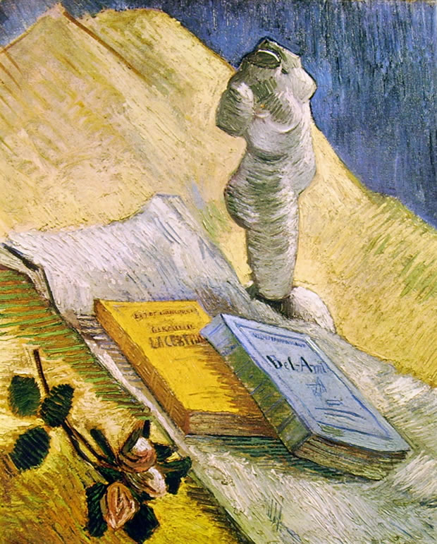 Vincent van Gogh: Natura morta con libri e gesso