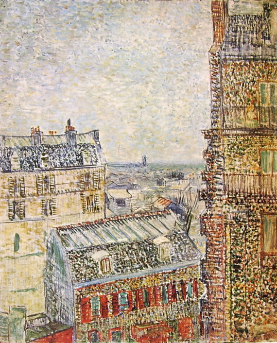 Vincent van Gogh: Rue Lepic a Parigi