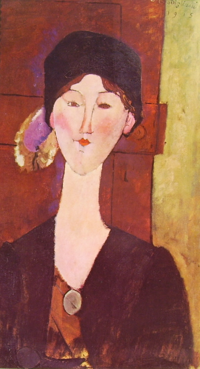 Amedeo Modigliani: Beatrice Hastings davanti a una porta