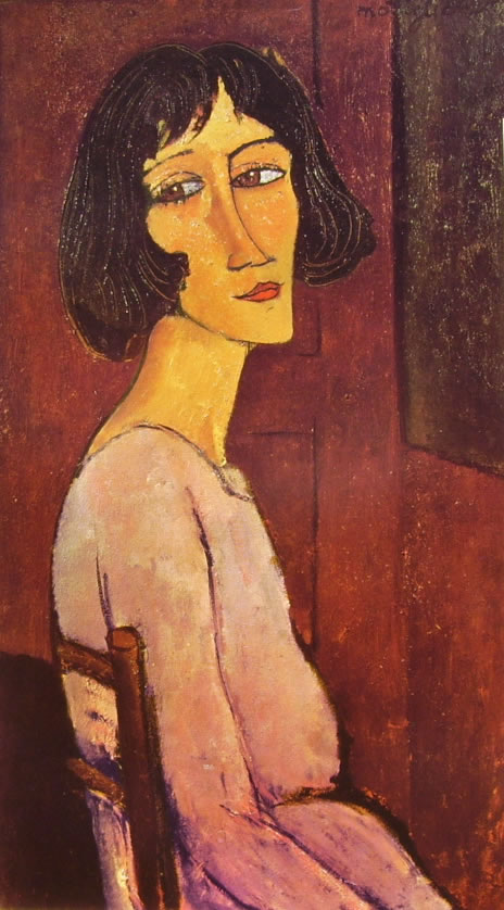 Amedeo Modigliani: Margherita seduta, in fianco