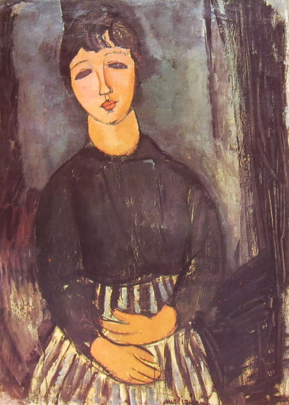 Amedeo Modigliani: La servetta seduta