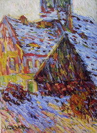 Karl Schmidt-Rottluff: Inverno, anno 1906, tecnica a olio su cartone, 71 x 53,5 cm., Brücke-Museum, Berlino, prestito da collezione privata.