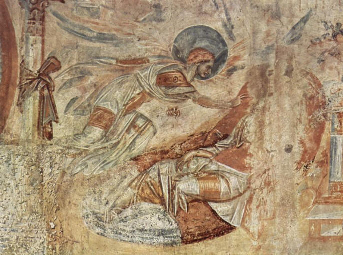  Affreschi di Castelseprio : Il sogno di San Giuseppe