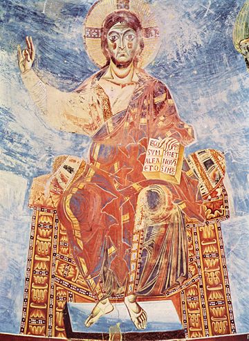 Il Cristo Pantocratore, basilica benedettina Sant’Angelo in Formis (Capua) 