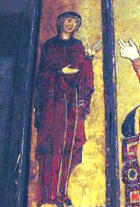 Trittico del SS Salvatore, Tivoli: La Vergine