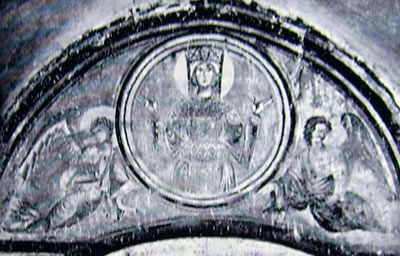 Lunetta nell'atrio Sant'angelo in Formis 
