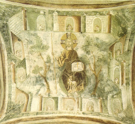 Affreschi nell'abbazia di San Pietro al Monte: Scene apocalittiche