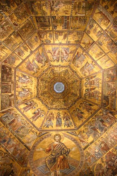 I mosaici della cupola nel Battistero di Firenze