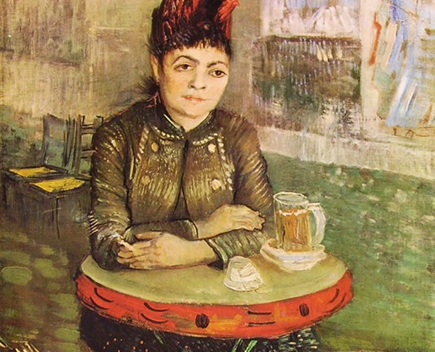Vincent van Gogh: Donna al Cafè du Tambourin, Amsterdam Rijksmuseum V. V. G.