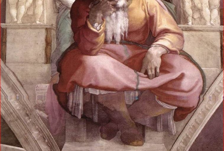 Michelangelo Buonarroti: Il profeta Geremia - volta della Cappella Sistina
