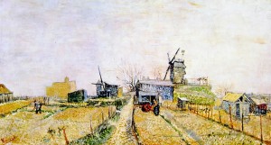 Vincent van Gogh: Veduta a Montmartre col mulino de la Galettè, Amsterdam Rijksmuseum V. V. G.