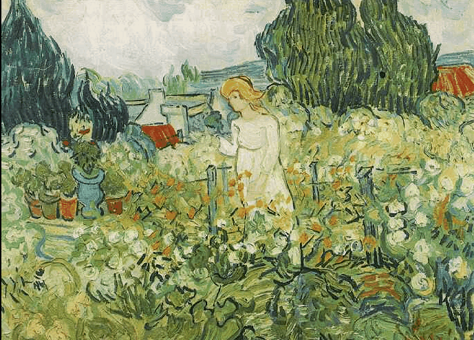 Vincent van Gogh: Marguerite Gachet in giardino, olio su tela