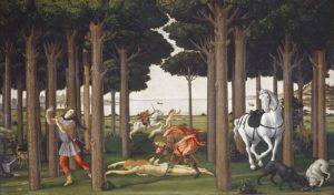 Botticelli: Storie di Nastagio degli Onesti - Uccisione della donna