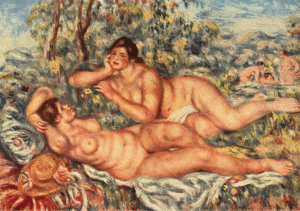 Renoir: Le Bagnanti 60 x 110 cm.