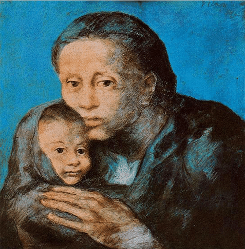 Madre con bambino malato di Pablo Picasso