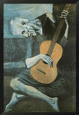 Al momento stai visualizzando Il vecchio chitarrista cieco di Pablo Picasso