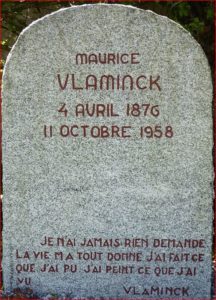 Lapide della tomba di di Maurice Vlamink